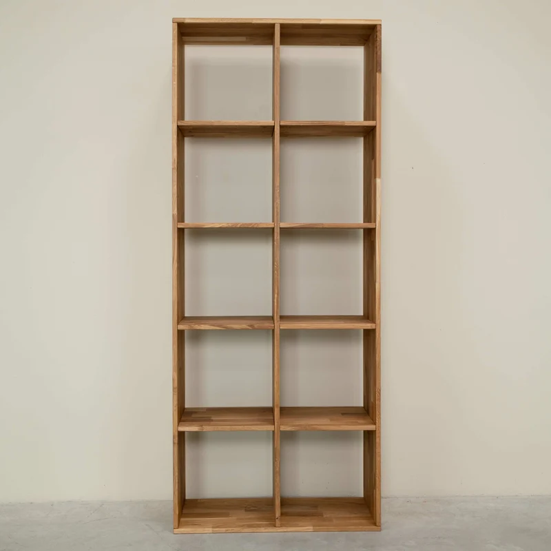 Estanteria Libreria de madera maciza de roble Regal 10 | NordicStory
