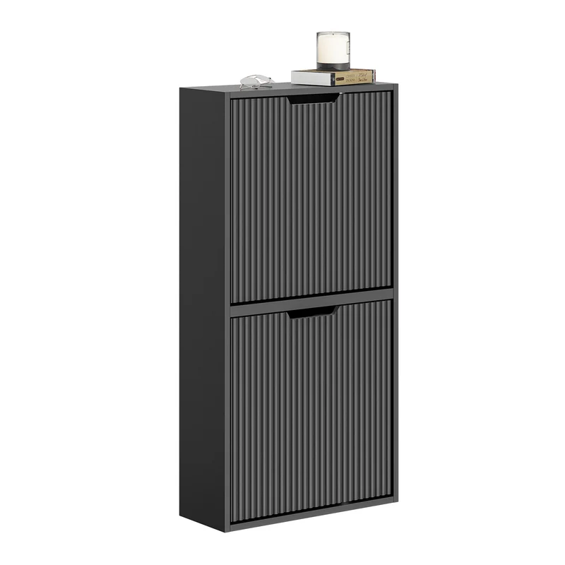 SoBuy FSR204-SCH Zapatero Estrecho con Montaje Horizontal o Vertical