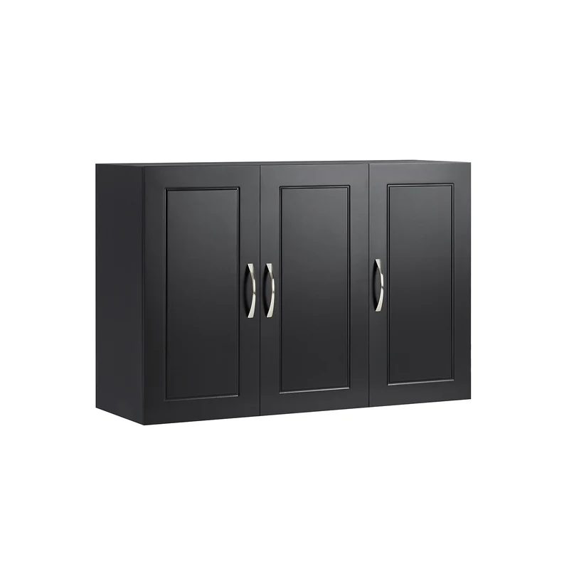 Preventa-SoBuy FRG231-L-SCH Armario Suspendido con 3 Puertas Negro