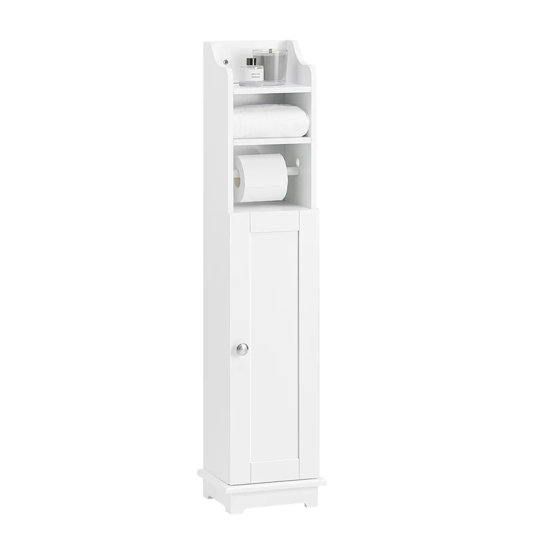 SoBuy FRG177-II-W Estantes de Baño Sostenedor de papel Higiénico