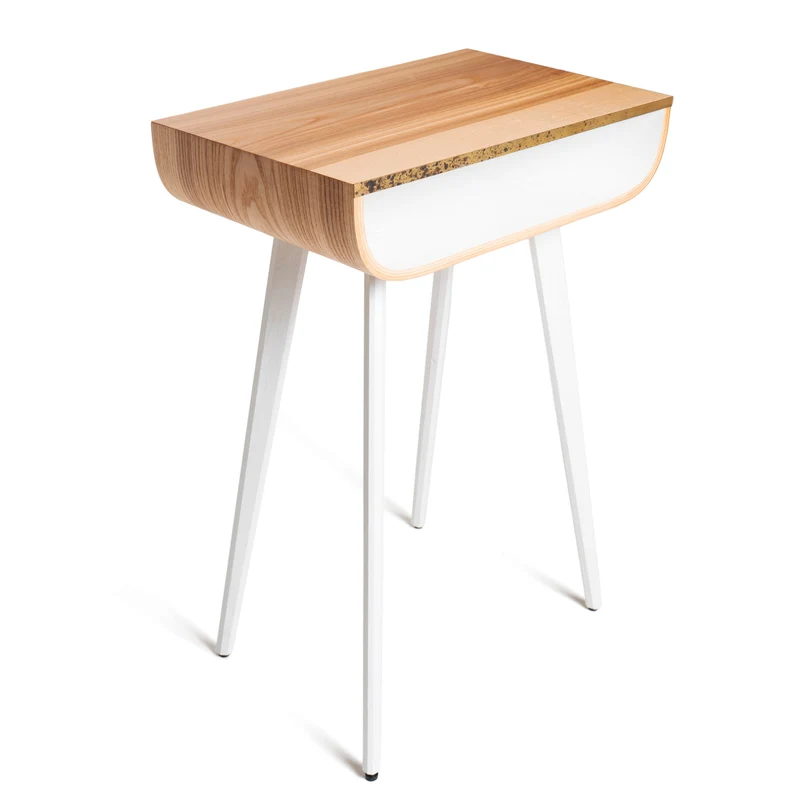 Table de chevet sur pied - Collection Laiton