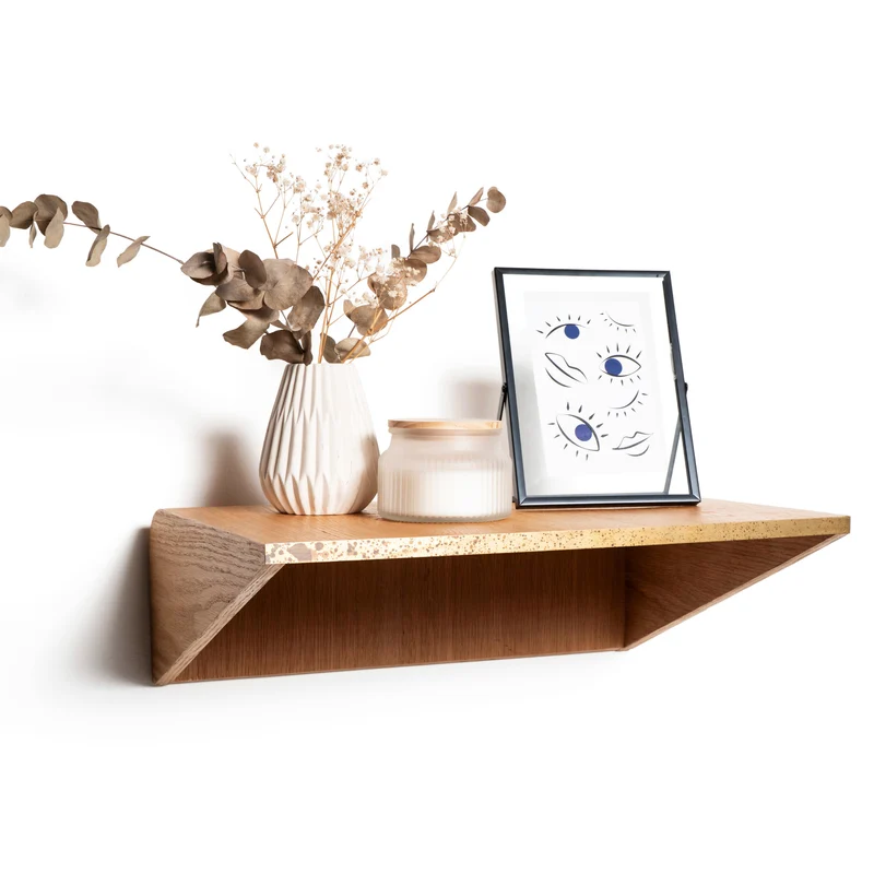Table de chevet murale pour chambre - Collection en laiton