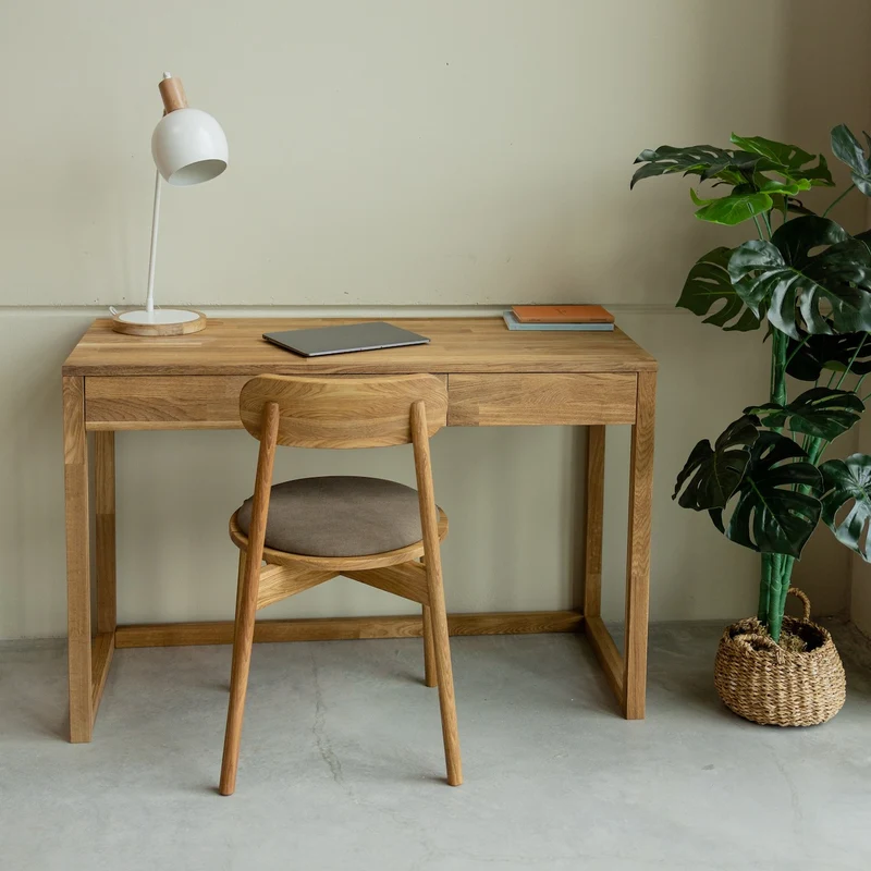 Mesa escritorio, tocador de madera maciza de roble Denmark | NordicStory