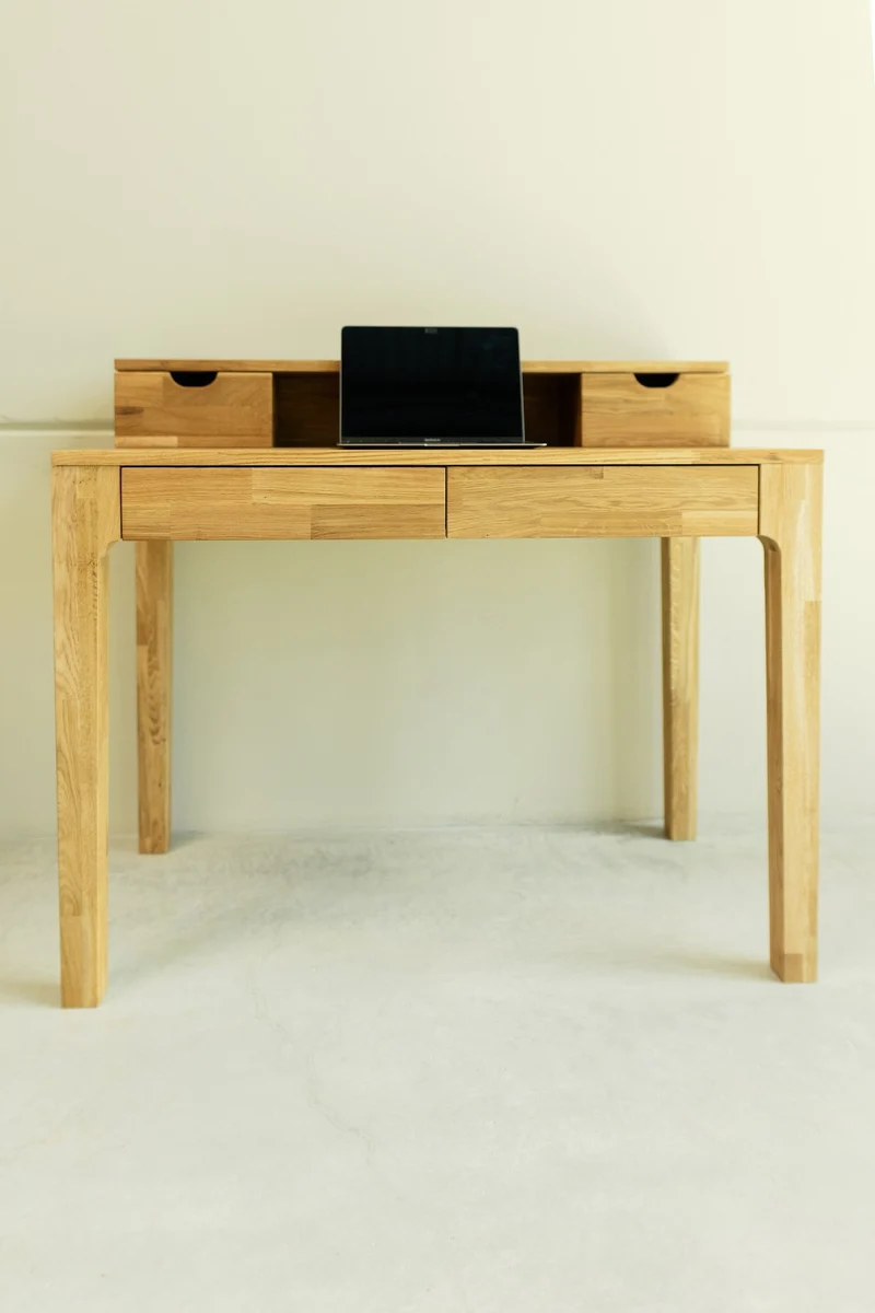 Mesa escritorio de madera maciza de roble Axel II | NordicStory