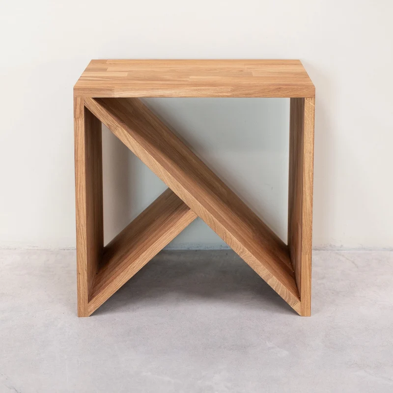 Mesa auxiliar, mesita de noche de madera maciza de roble Denmark | NordicStory
