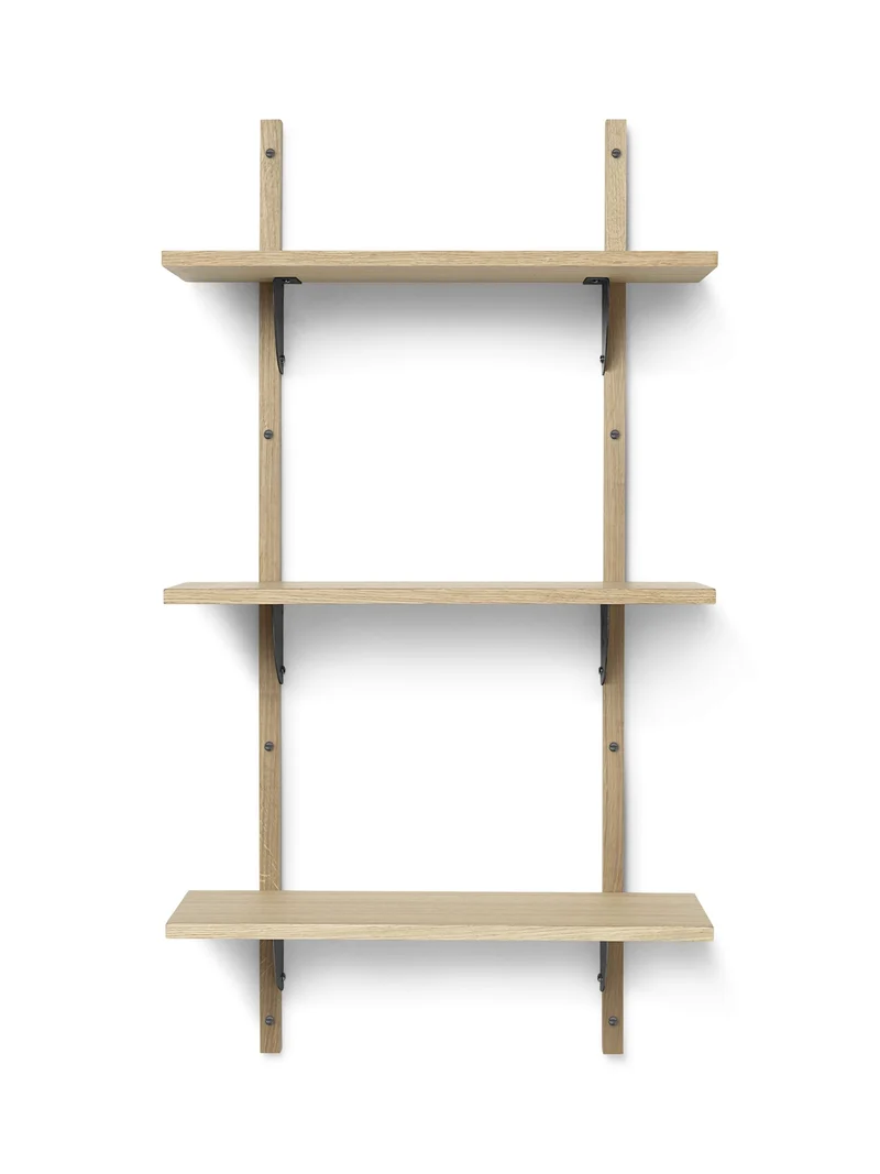 Estantería | Sector T/n Oak - Black Brass