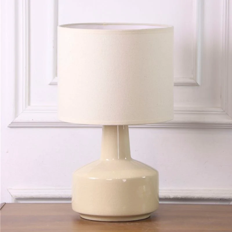 LAMPARA BASE CERAMICA NATURAL