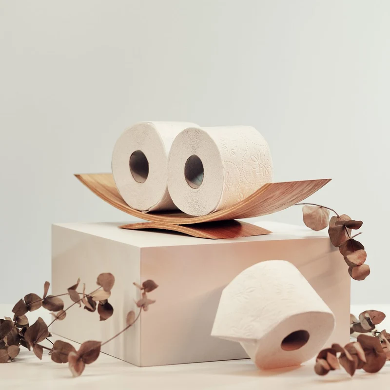 Porte-papier toilette de table