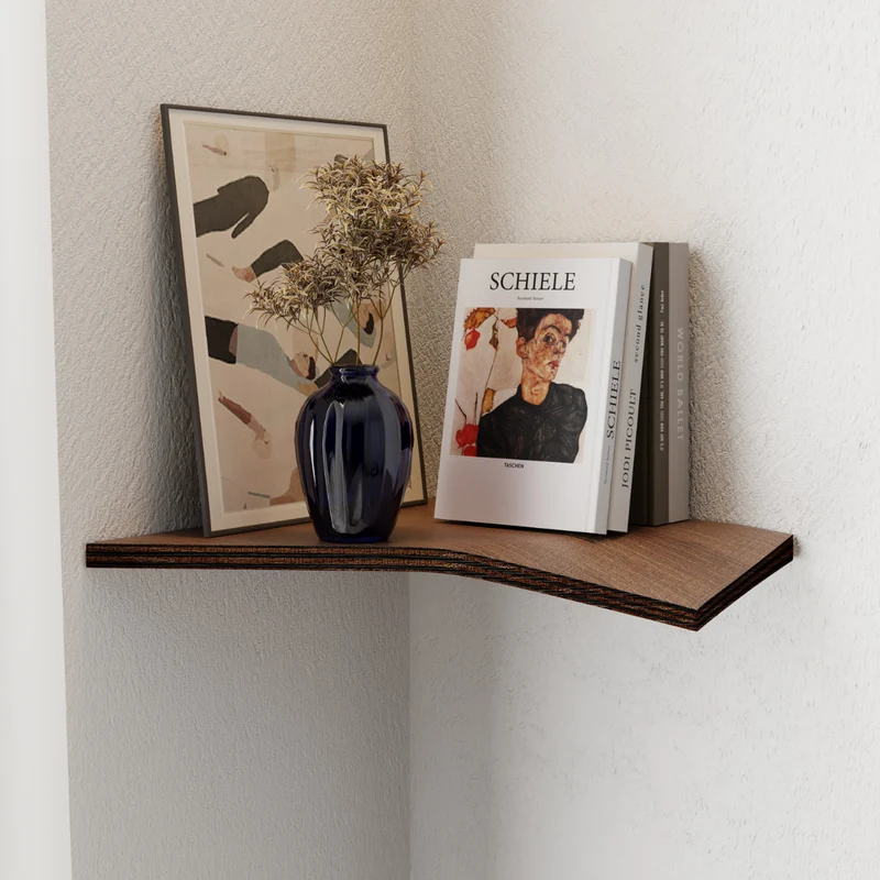 Étagère d'angle en bois - Edge