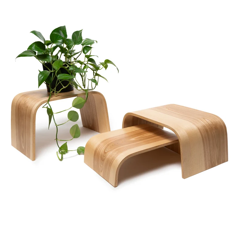 Podium de jardinière sur pied en bois (ensemble de 3)