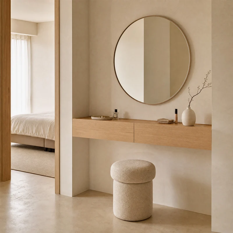 Dalea Floating Dressing Table · Oak Decor – 2 Modules