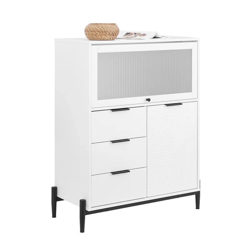 SoBuy FSB94-W Aparador Multifuncional para Pasillo salón y Cocina