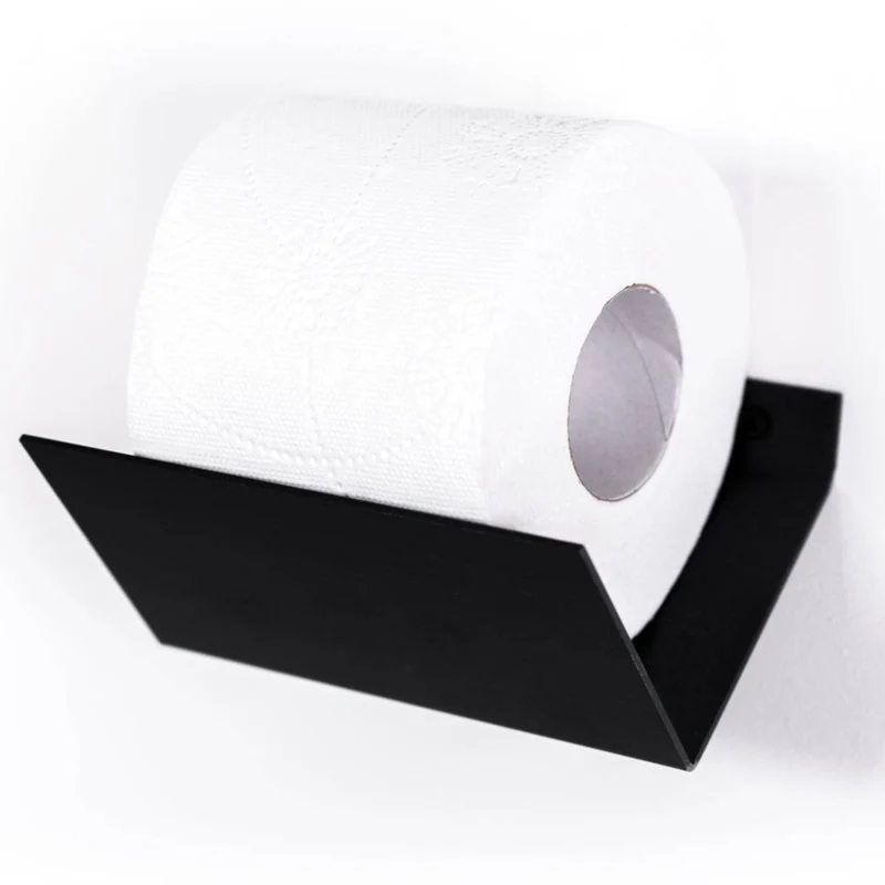 Porte-papier toilette mini en métal en forme de V