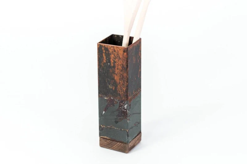 Porte-ustensiles de cuisine, organiseur de vaisselle de cuisine (rouillé)