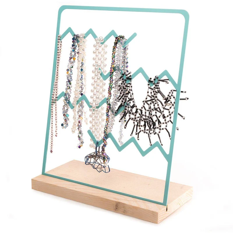 Organisateur de rangement d'exposition de bijoux (zigzag)