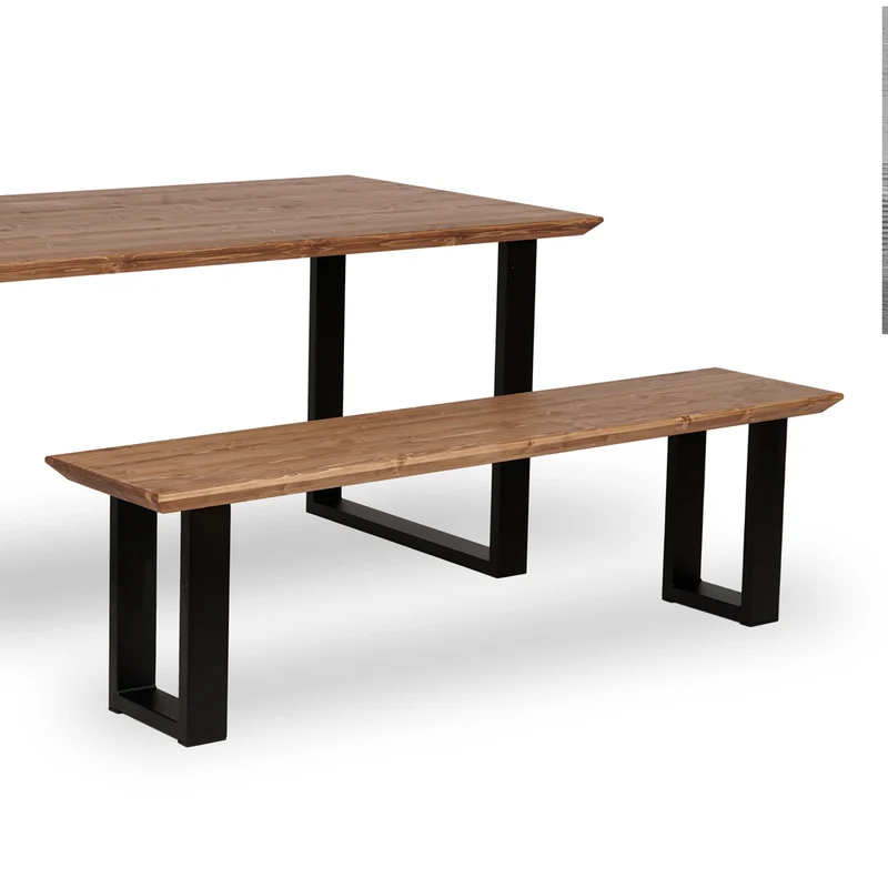 Banco Inga de Madera Maciza