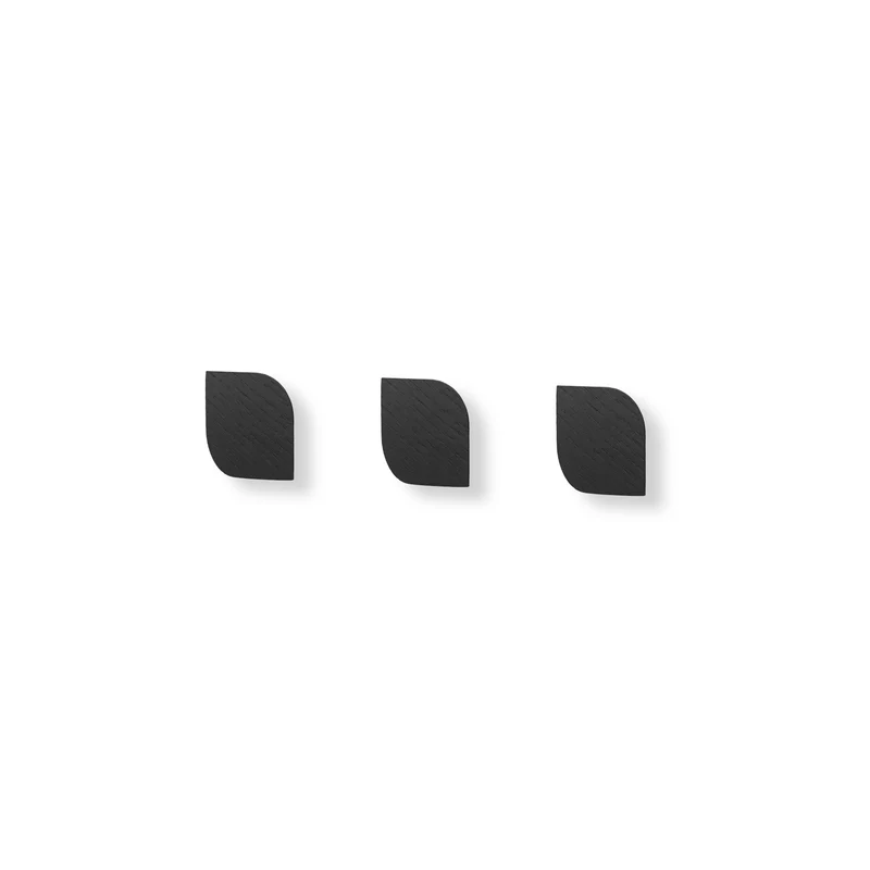 Cielo Set of Three Wall Hook · Large Black