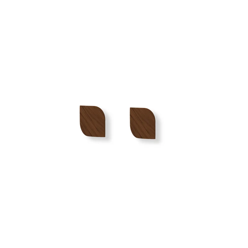 Cielo Set of Two Wall Hook · Large Walnut