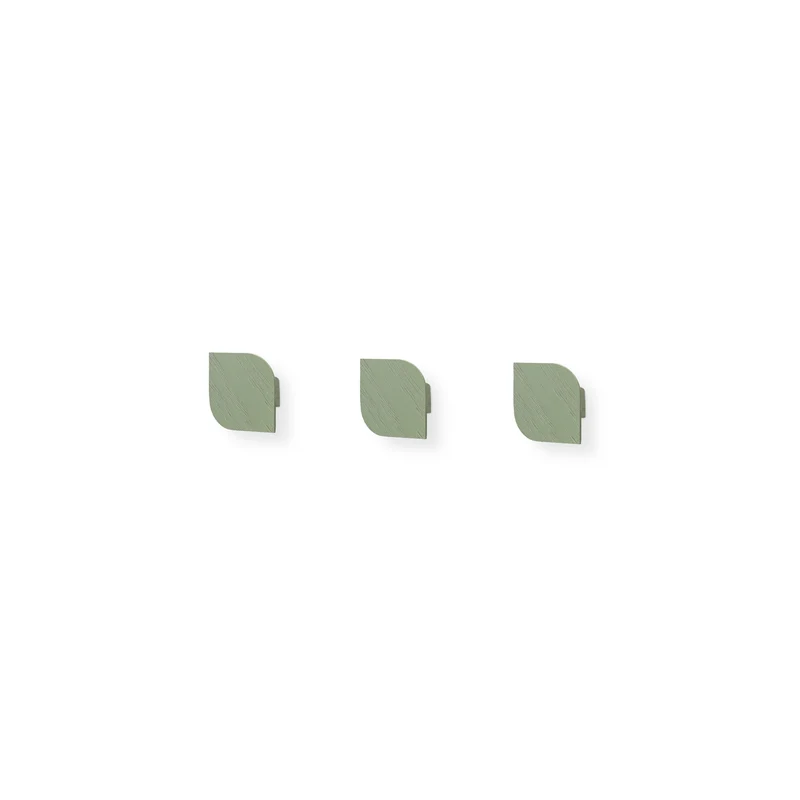 Cielo Set of Three Wall Hook · Medium Sorolla Green