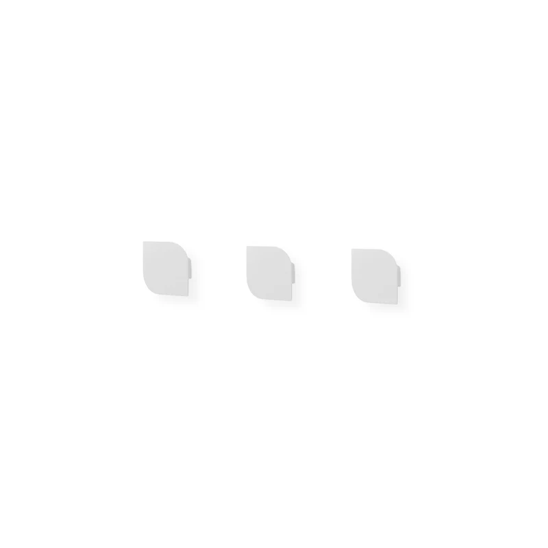 Cielo Set of Three Wall Hook · Medium White