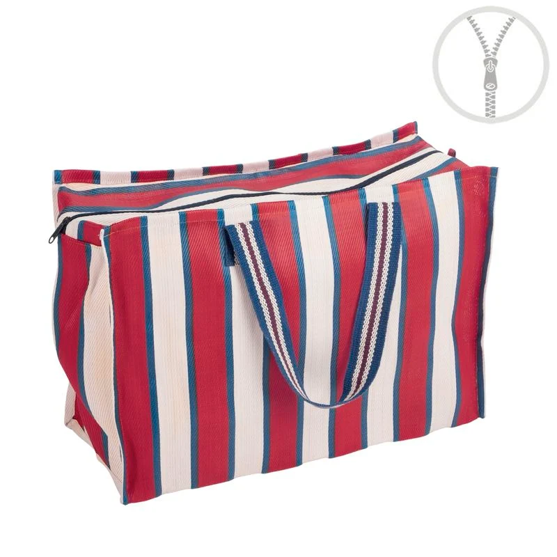 BOLSO PLASTICO RECICLADO RAYAS