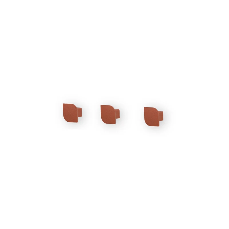 Cielo Set of Three Wall Hook · Small Terracota