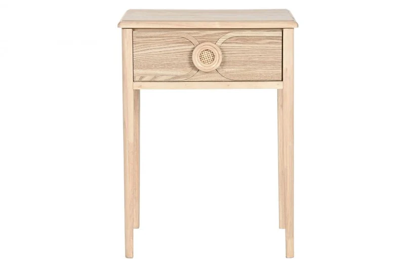 MESITA DE NOCHE ABETO MDF 48X35X65 NATURAL