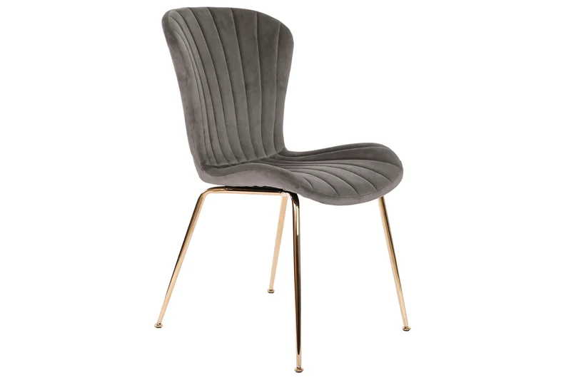 SILLA POLIESTER METAL 54X49X84 GRIS CLARO