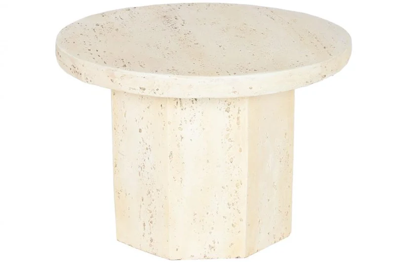 MESITA AUXILIAR MAGNESIA 61X61X42,3 SIMIL MARMOL