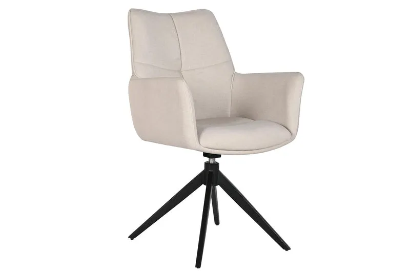 SILLA METAL POLIESTER 58X46X92 BEIGE