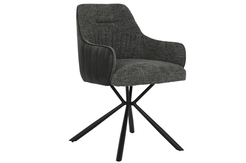 SILLA POLIESTER PU 56X61X82 GRIS