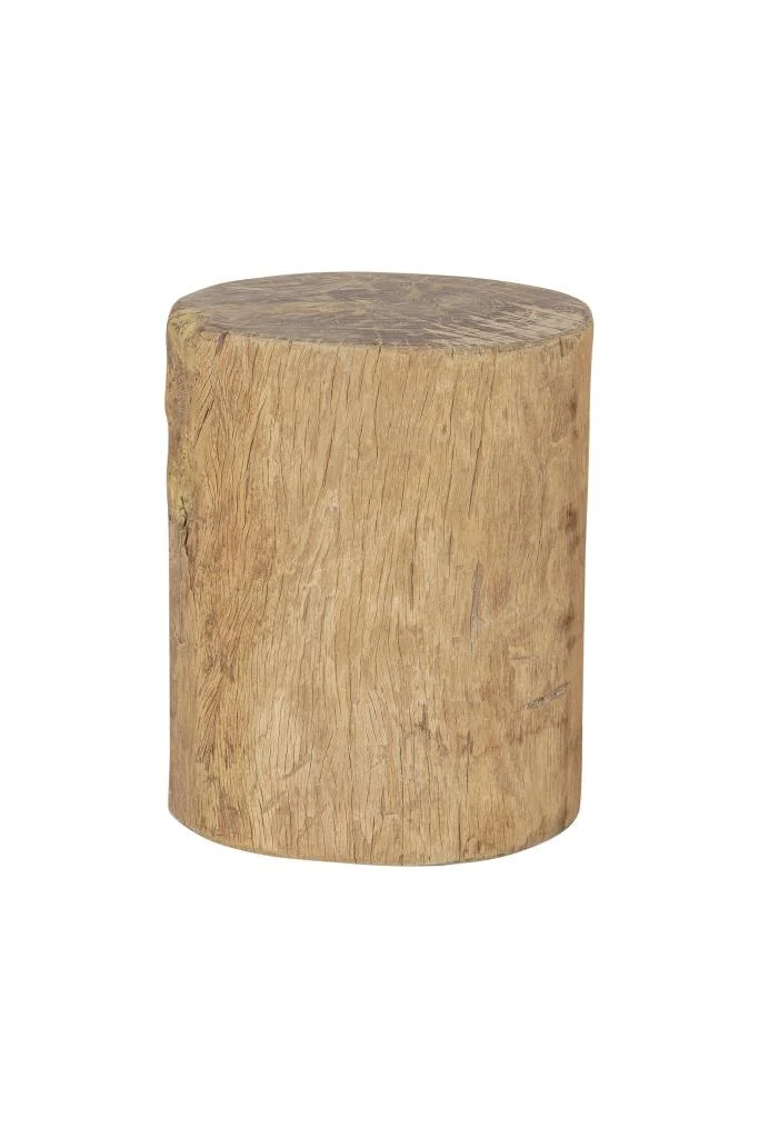 MESITA AUXILIAR MADERA RECICLADA 33X33X38