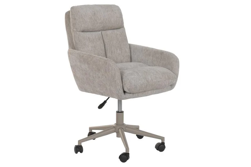 SILLA POLIESTER METAL 60X65X88 98 RUEDAS GRIS