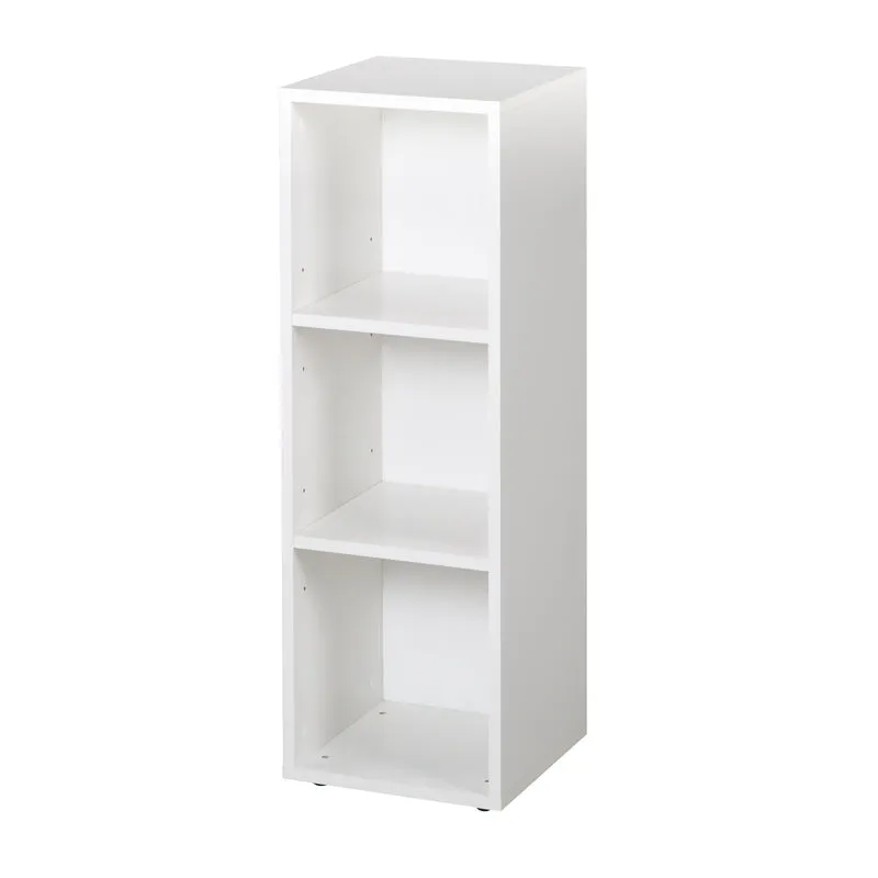 Seitenregal weiß, 2 Einlegeböden, Regal für Baby- & Kinderzimmer, HxBxT 88 x 27 x 32 cm