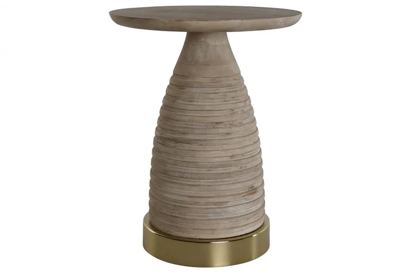 MESITA AUXILIAR METAL MADERA 41X41X53 NATURAL