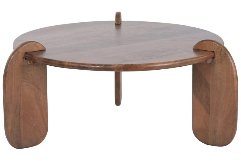MESA CENTRO MANGO 98X98X46 MARRON
