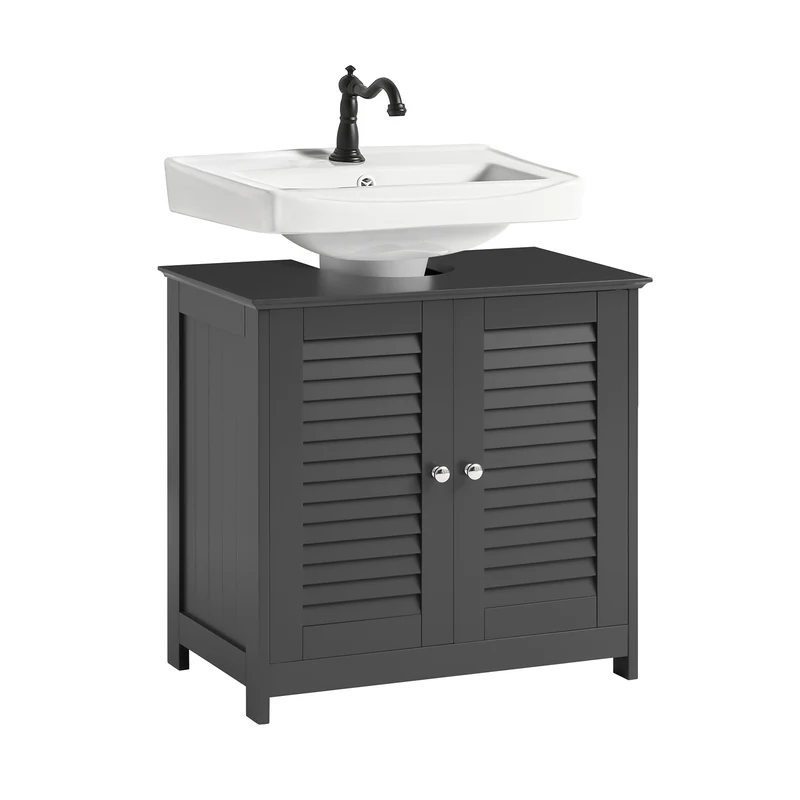 SoBuy FRG237-II-DG Mueble para Debajo del Lavabo Gris Oscuro