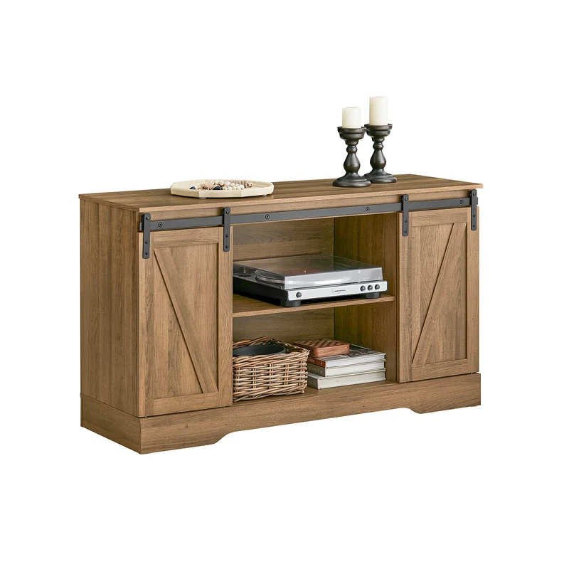 SoBuy FSB60-BR Aparador Recibidor con Puerta corrediza de Granero