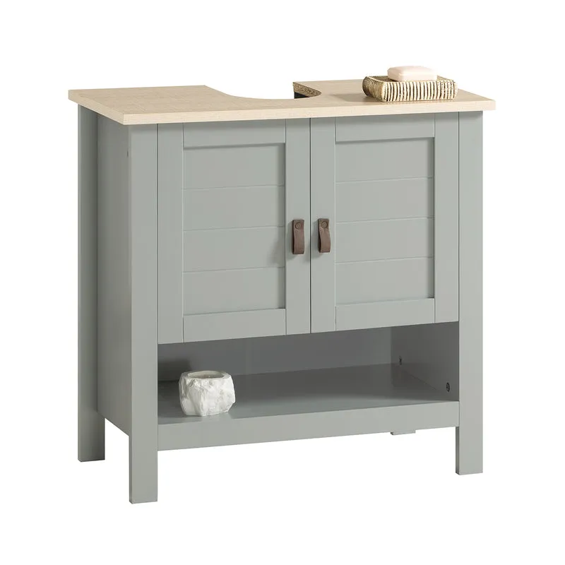 SoBuy BZR69-HG Mueble para Debajo del Lavabo con 1 Estante y 2 Puertas