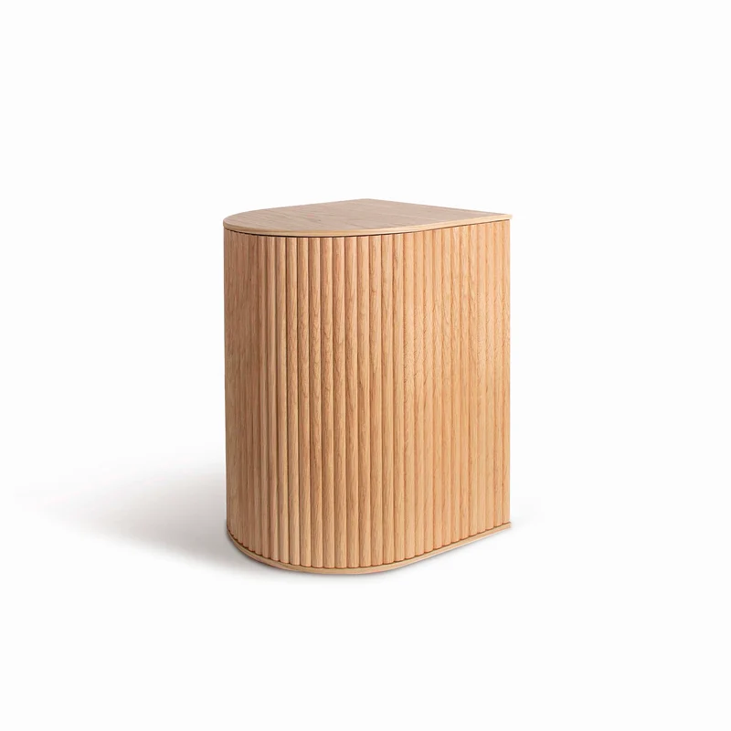 Duna Side Table with Storage · Oak