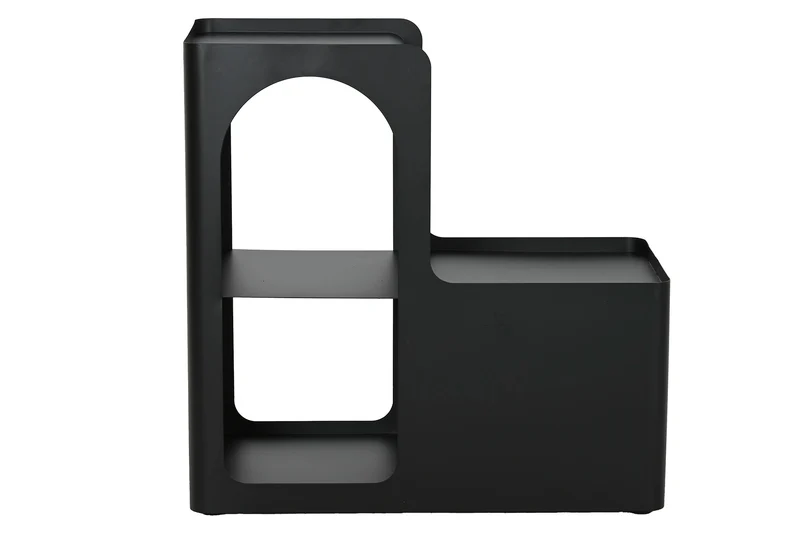 MESITA AUXILIAR METAL 60X30X60 NEGRO