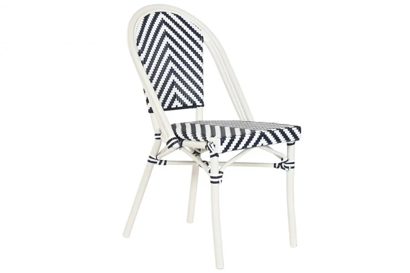 SILLA ALUMINIO RATAN SINTETICO 47X58X88 AZUL