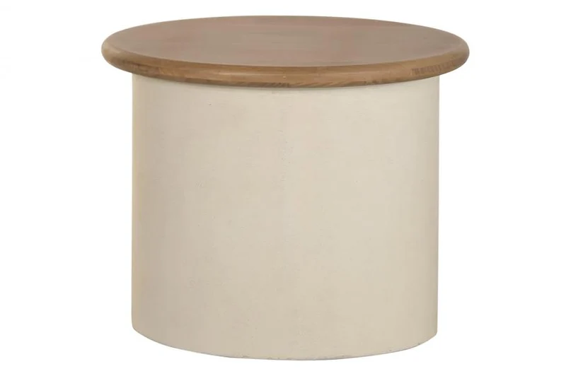 MESITA AUXILIAR MDF ABETO 60X40X50 CREMA