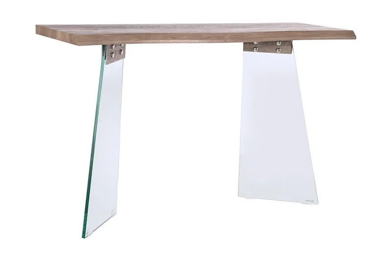 CONSOLA CRISTAL MDF 120X40X76 GRIS CLARO