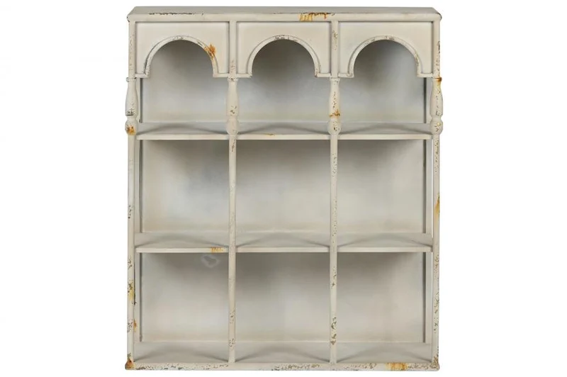 ESTANTERIA METAL 60X20X70 PARED ENVEJECIDO