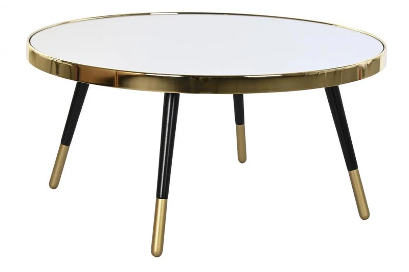 MESA CENTRO ACERO ESPEJO 82,5X82,5X40 DORADO