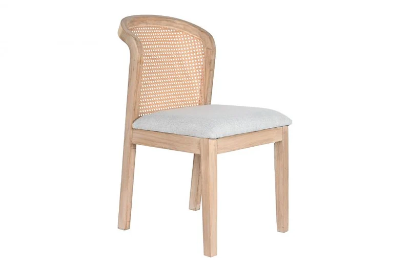 SILLA ABETO POLIESTER 46X61X86 GRIS CLARO