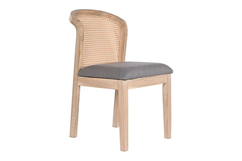 SILLA ABETO POLIESTER 46X61X86 GRIS OSCURO
