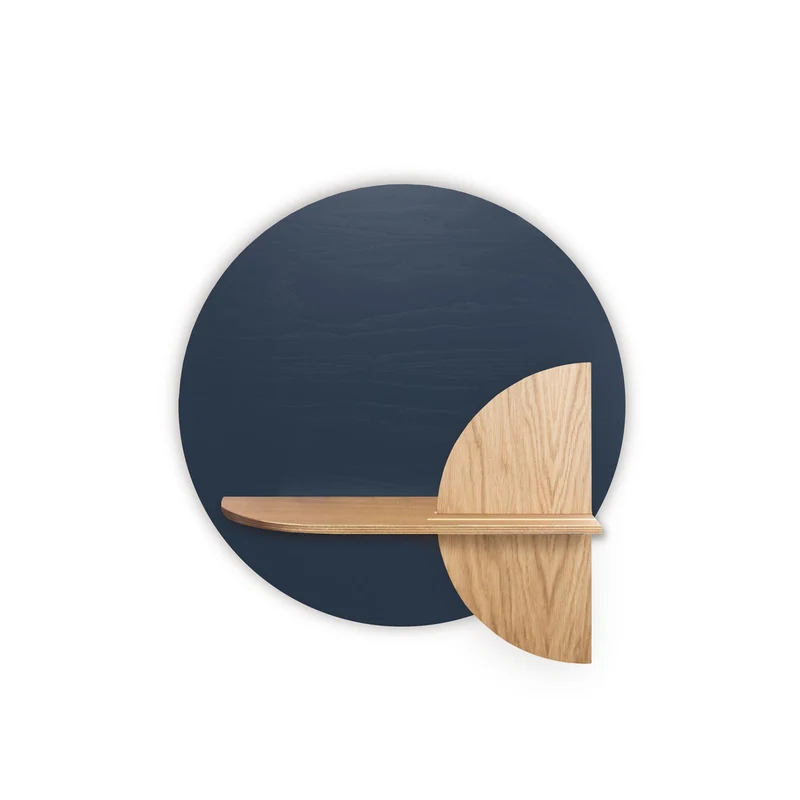 Alba Floating Wall Shelf DUO · Blue Circle
