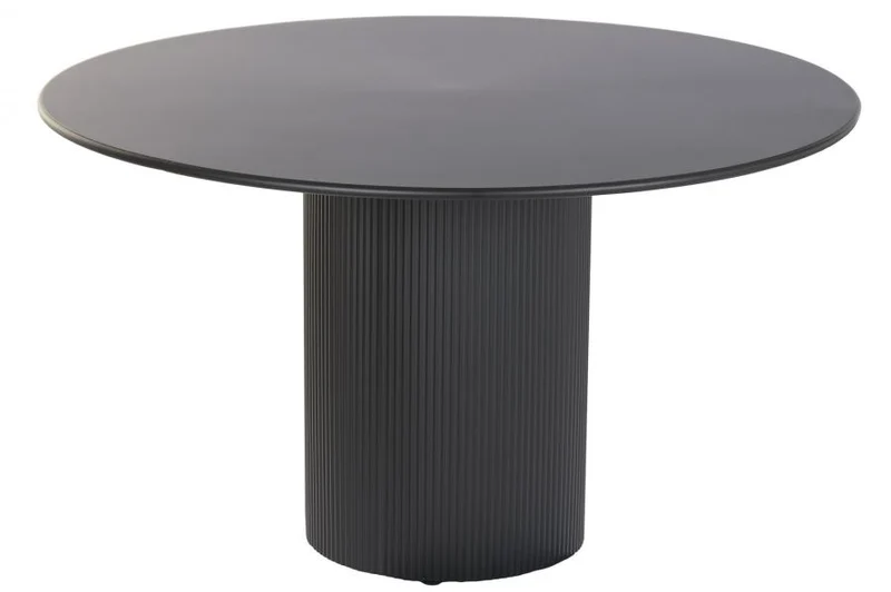 MESA REDONDA COMEDOR METAL 130X130X75 NEGRO